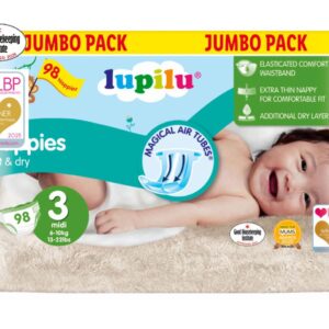 Lupilu Jumbo Pack Nappies - Size 3 (98 pack)