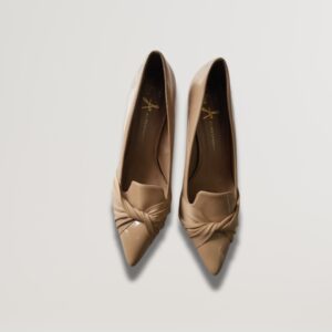 Knot Detail Pointed-Toe Heels – Elegant & Timeless Style