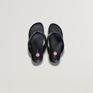 Black Slip-On Slippers – Classic Flip-Flop Sandals for Summer & Casual Wear