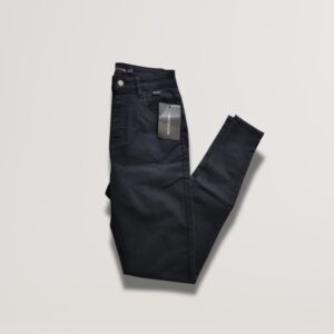 Black Skinny Jeans – High-Waist Stretch Denim Pants(UK10)